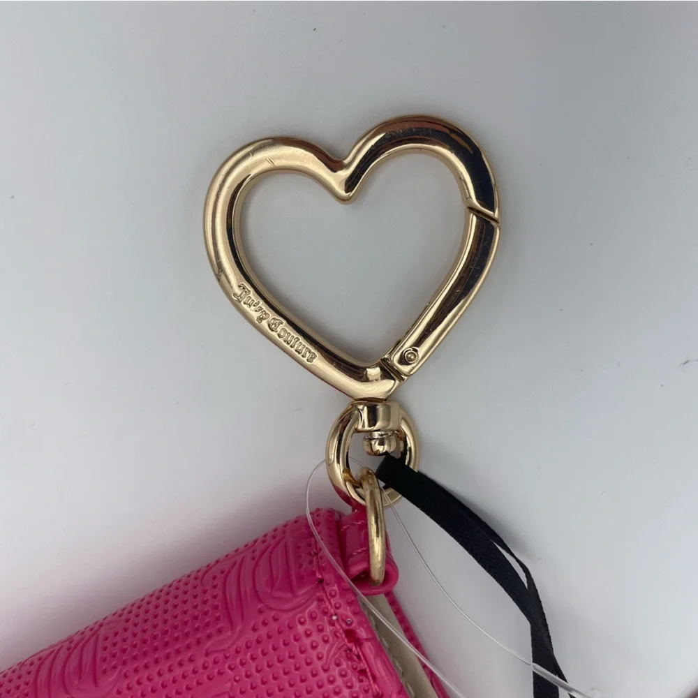 Juicy Couture Pink Snap & Zipper Wallet NWT